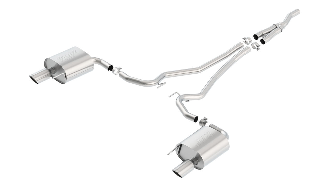 Catback Borla S-Type Mustang EcoBoost 2015-2017 Salida Sencilla (Puntas Pulidas)