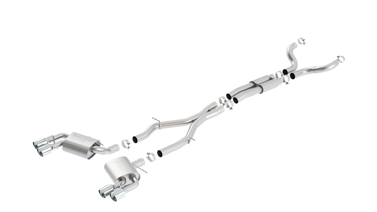 Catback Borla 16-17 Camaro SS 6.2L V8 2016-2017 Salidas Duales (Compatible con MDS) Con Válvulas Activas