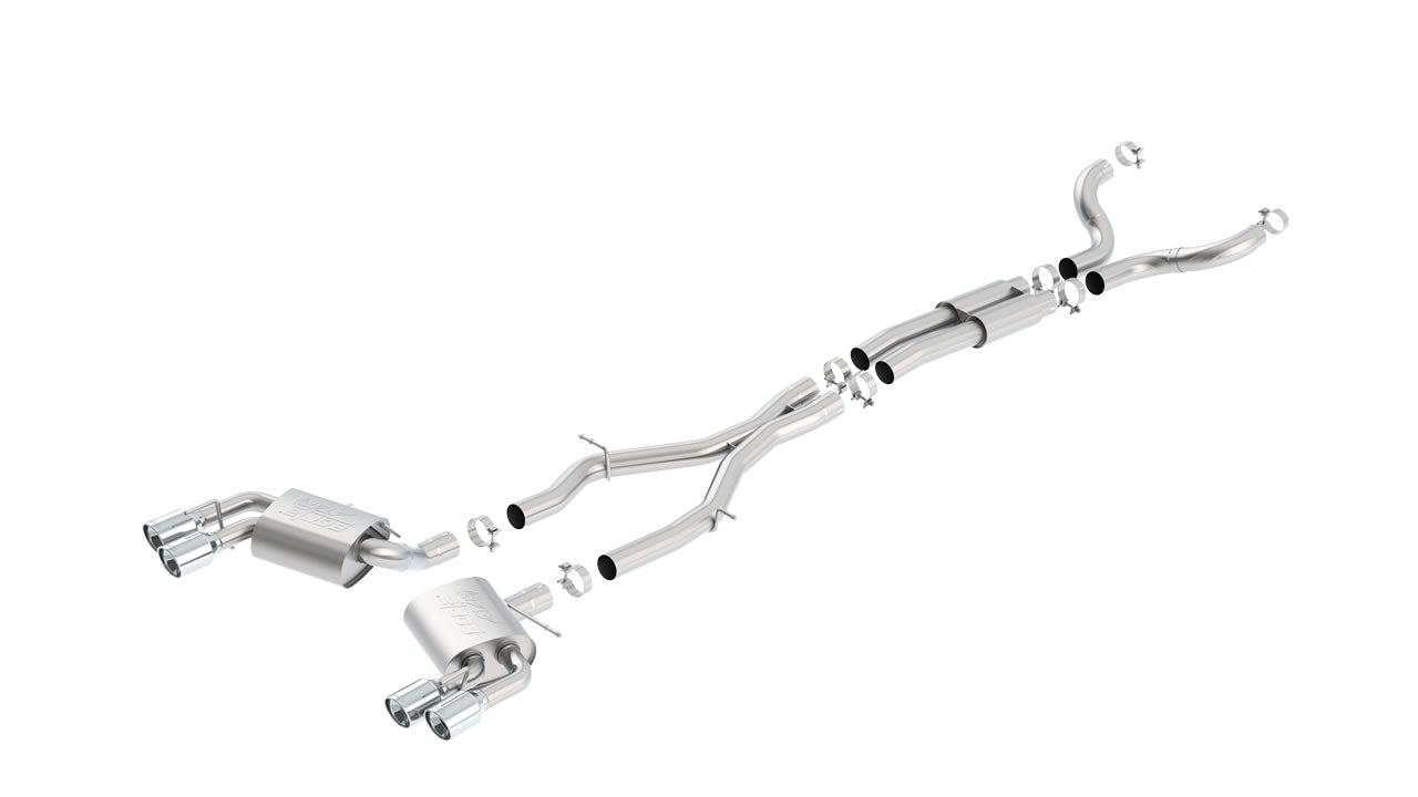 Catback Borla ATAK Camaro 6.2L V8 2016-2024 Salidas Duales (Puntas Pulidas) Con Válvulas Activas