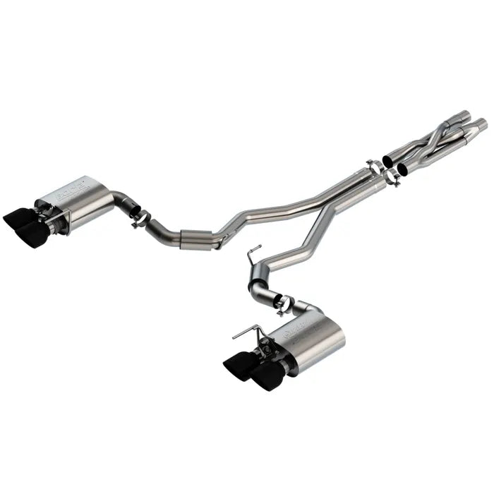 Catback Borla ATAK Mustang GT500 2020 Salidas Duales (Puntas Negro Cromado)