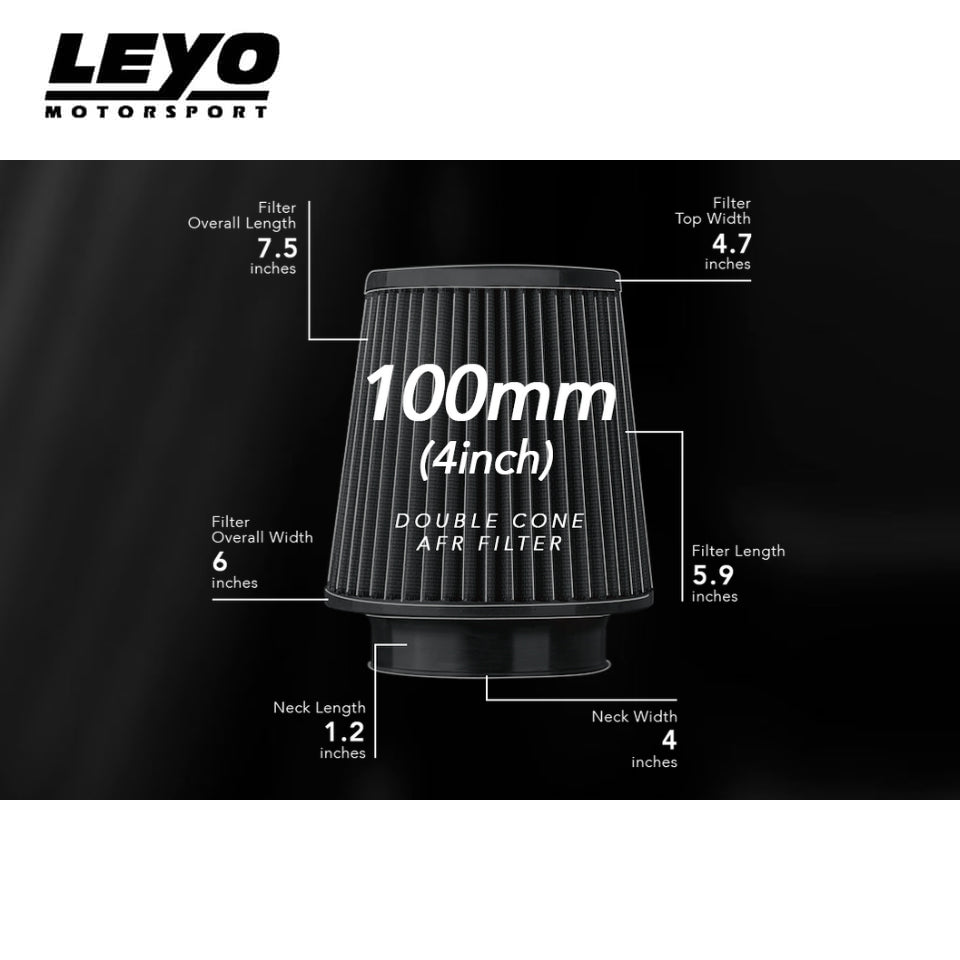 Filtro de Aire de Alto Flujo de Doble Cono 76MM Leyo Motorsport