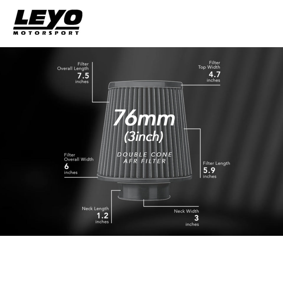Filtro de Aire de Alto Flujo de Doble Cono 76MM Leyo Motorsport