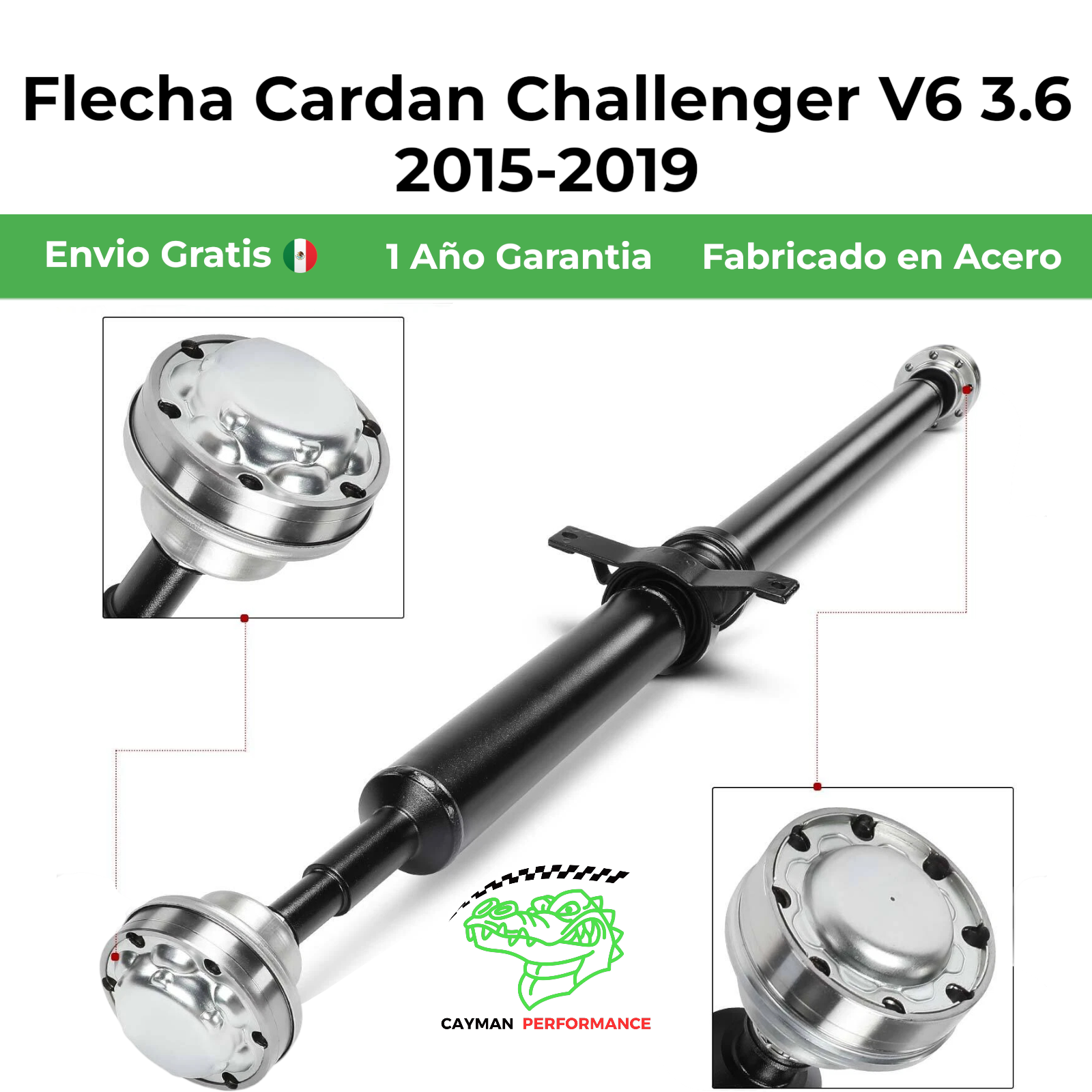 Flecha Cardan Challenger 3.6 2015-2019 | EJE COMPLETO
