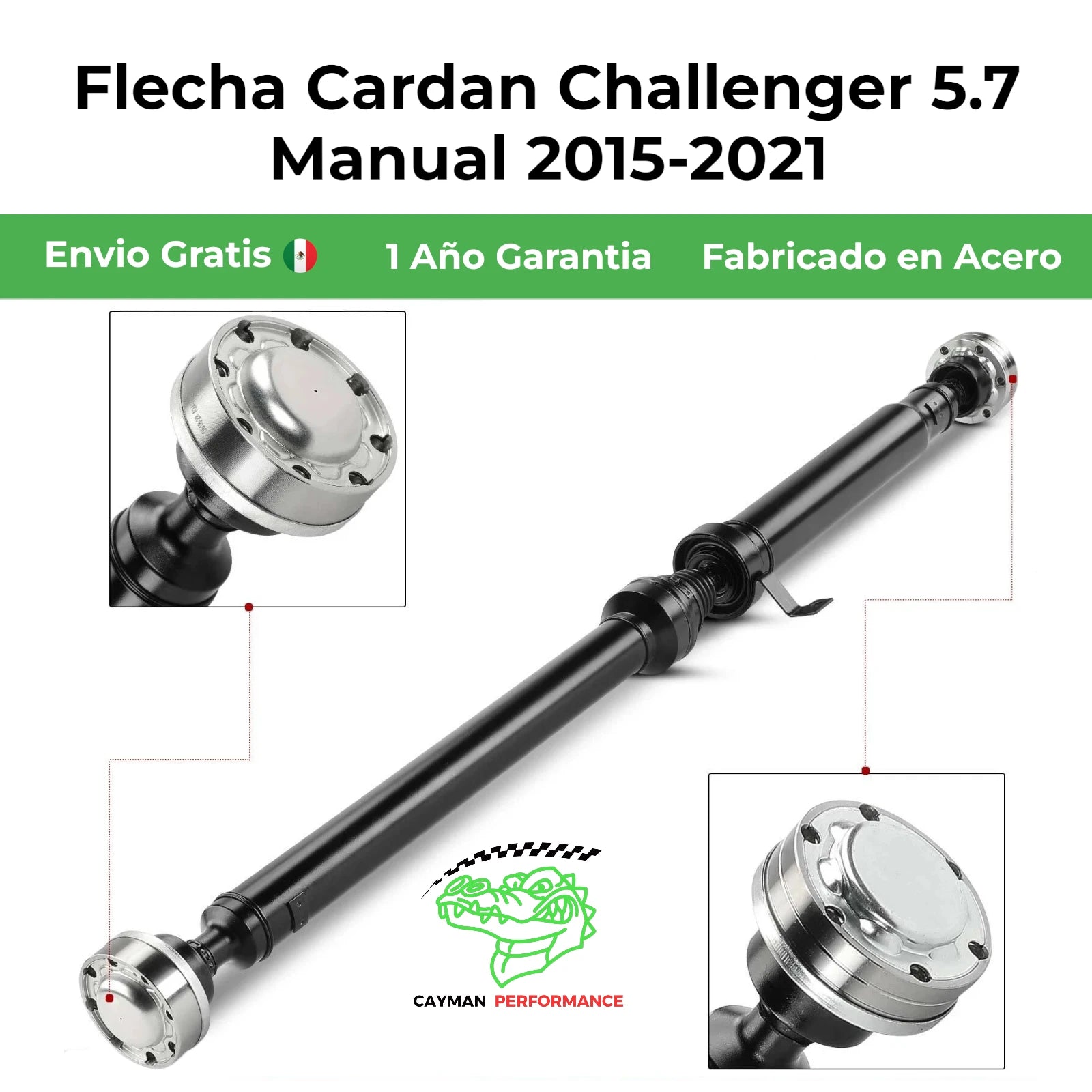 Flecha Cardan Challenger 5.7 Manual 2015-2021 | EJE COMPLETO