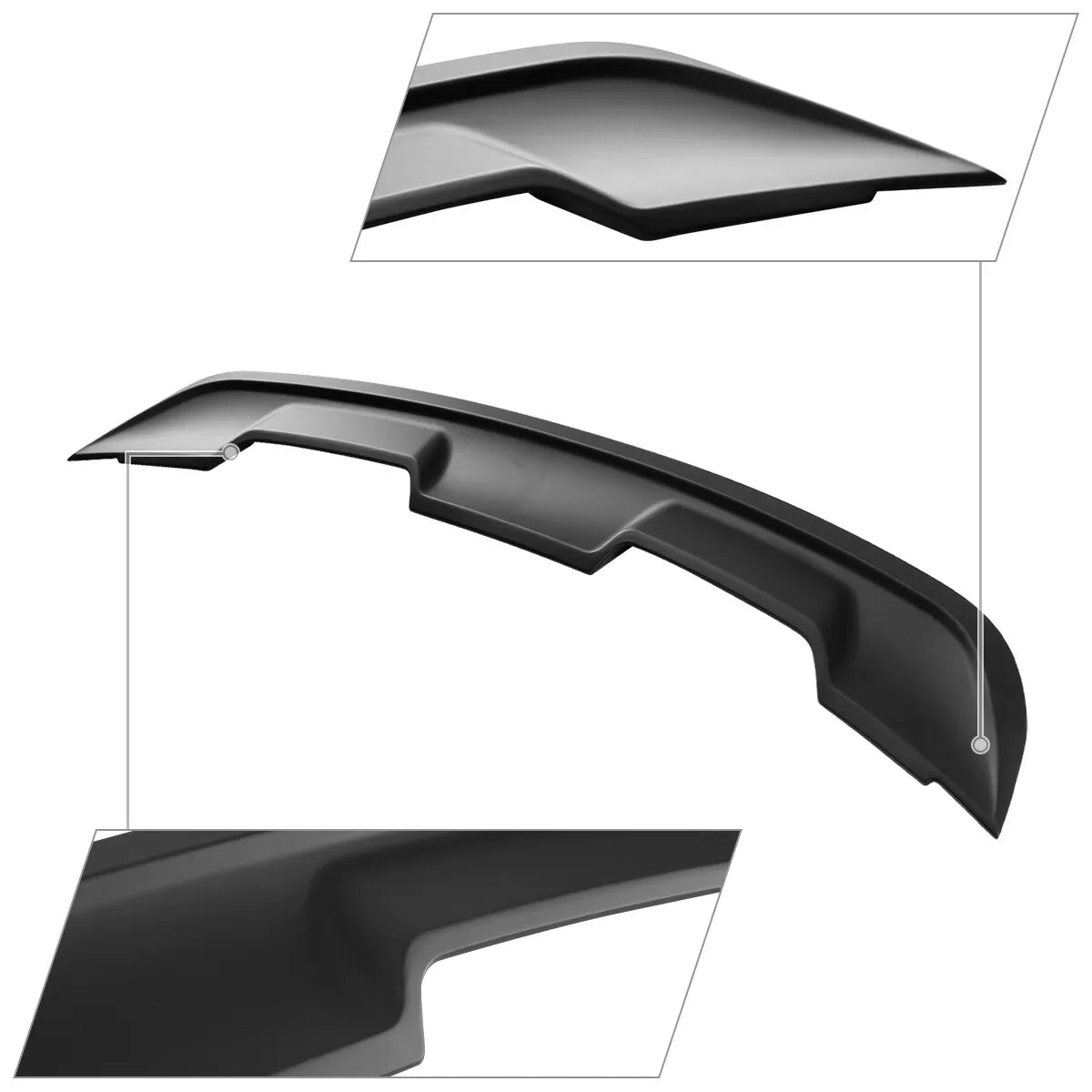 Alerón/Spoiler Mustang tipo GT500 2015-2023 | Negro Mate