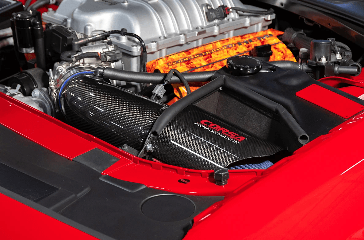 Filtro de Alto Flujo Corsa Performance Fibra de Carbono Challenger Hellcat 2017-2023