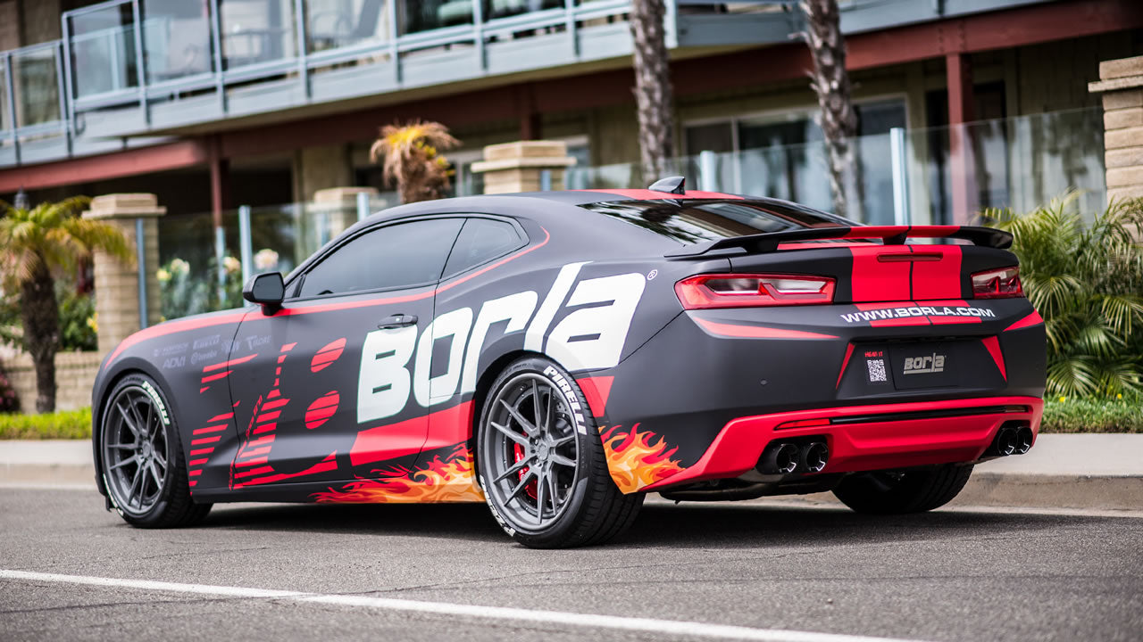 Catback Borla S-Type Camaro 6.2L V8 2016-2024 Salidas Duales (Puntas Fibra de Carbono)
