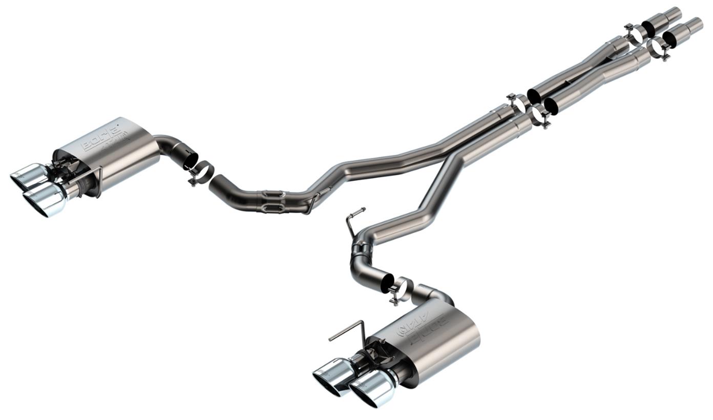Catback Borla ATAK Mustang Dark Horse 2024 Con Válvulas Activas