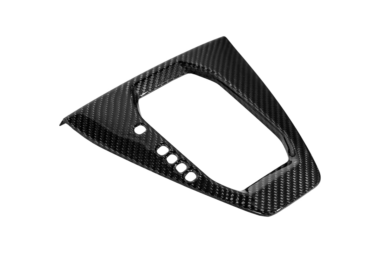 Panel de Palanca de Cambios en Fibra de Carbono Mustang 2024+