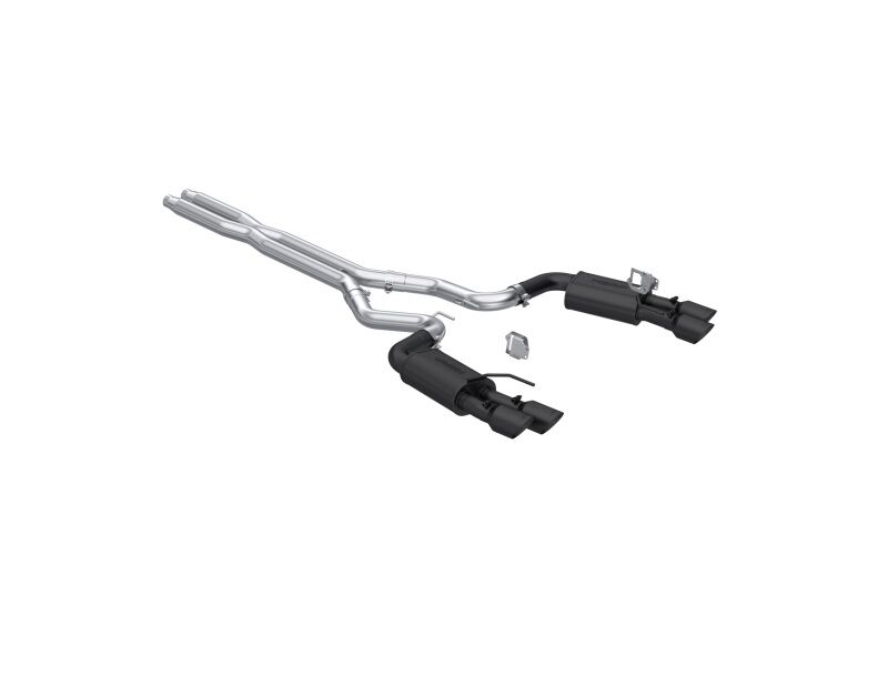 Escape Catback MBRP Black Series Mustang GT 5.0L V8 2024 De 3" Salidas Cuádruples