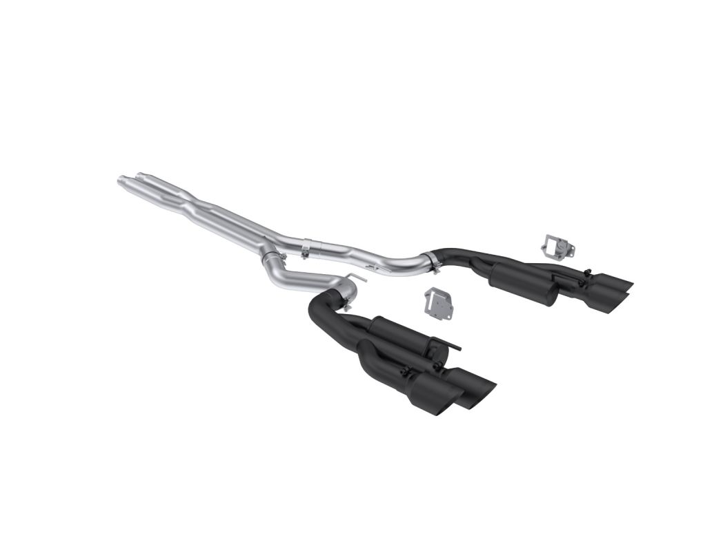 Escape Catback MBRP Black Series Mustang GT 5.0L V8 2024 De 3" Salidas Cuádruples